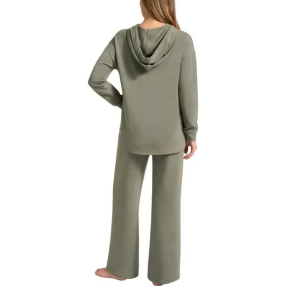 Max & Mia Women's XXL Dark Sage Hoodie Lounge Set Modal Blend i1714 - Picture 3 of 7